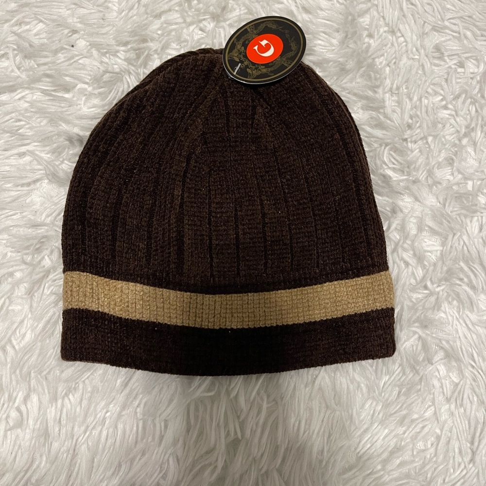 Brown and tan Beenie